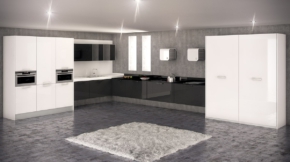 Cocina tonos grises y claros