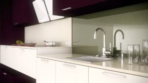 Detalle encimera de doble altura