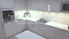 proyecto 3D reforma integral de cocina Totcocina