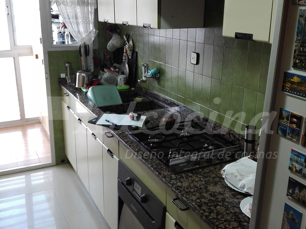 Reforma cocina encimera mármol